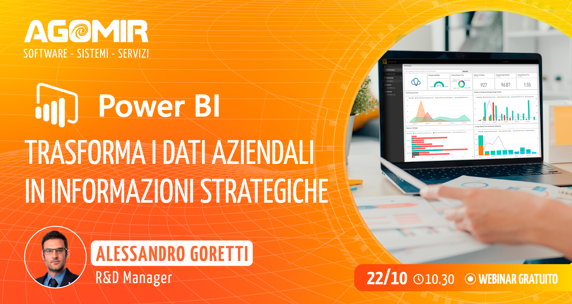 Agomir | Webinar | PowerBI: trasforma i dati aziendali in informazioni strategiche